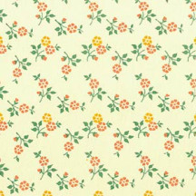 Super Tiny Yellow and Orange Floral Print Paper ~ Carta Varese Italy